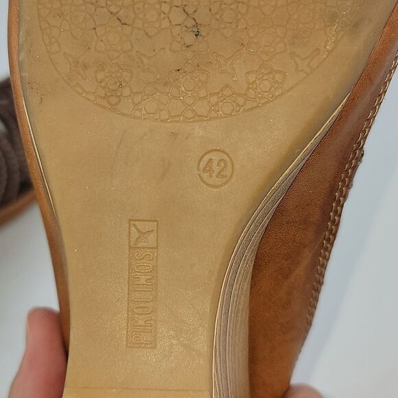 Pikolinos Capri CutOut Leather Comfort Wedge Women's Mule - Picture 14 of 14